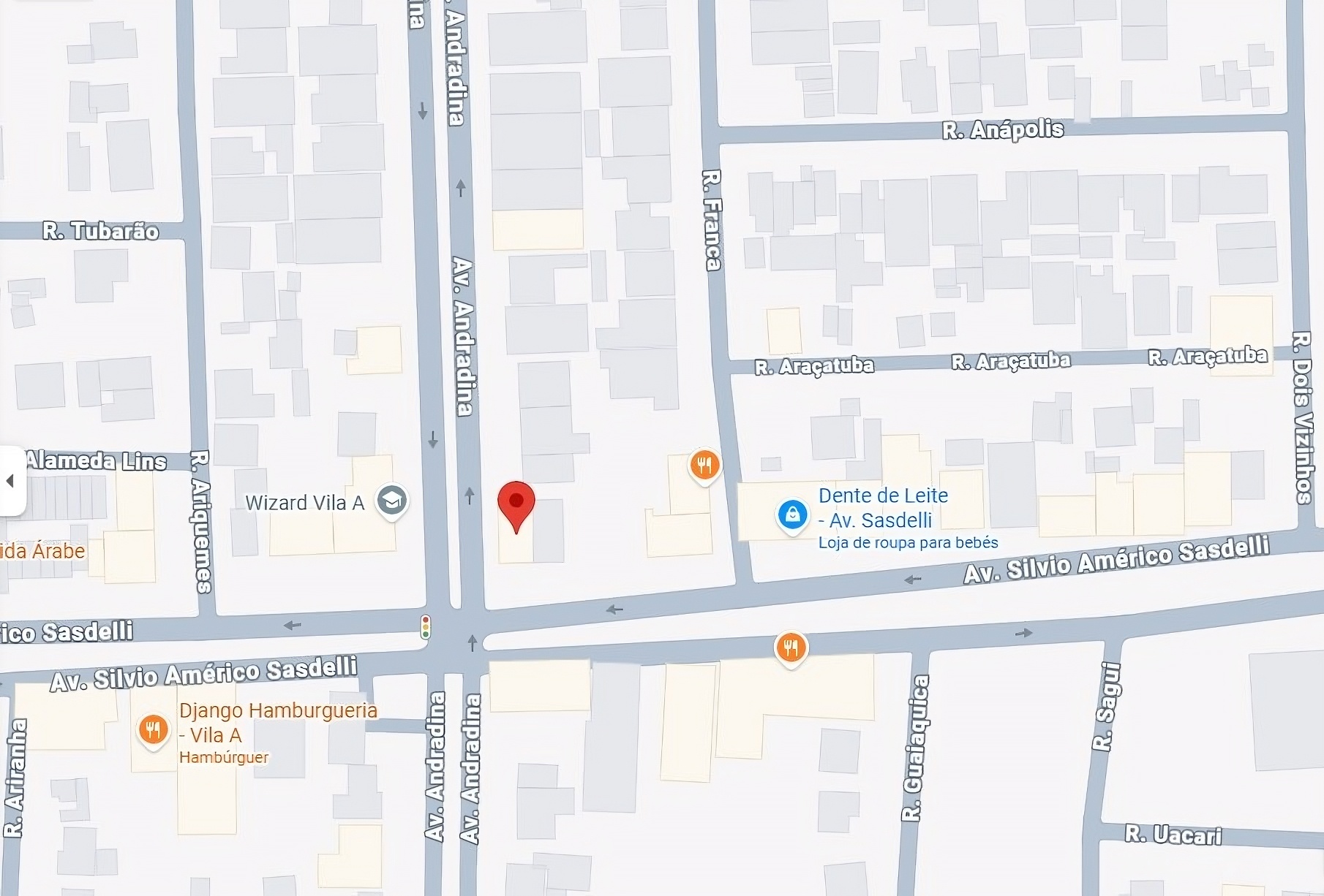 Localização da Farmaa em Foz do Iguaçu - Av. Silvio Américo Sasdelli, 2349 - Vila A